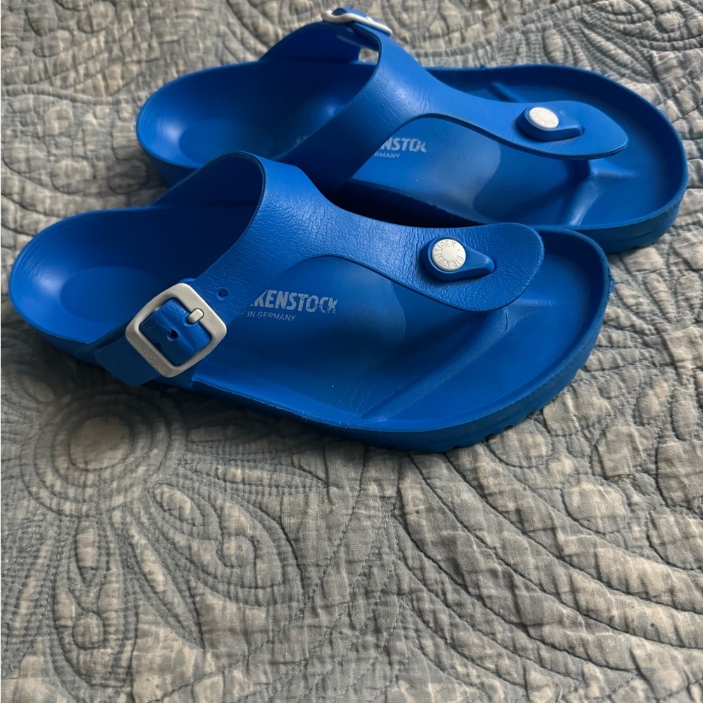 Birkenstock Gizeh EVA Sandals Scuba Blue 7 - Picture 2 of 14